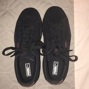 Rose Gold Puma Suede Shoes